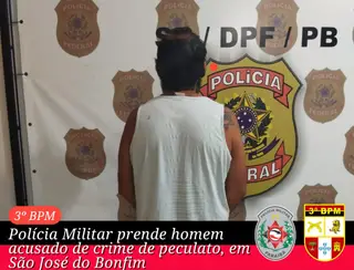 Polícia Militar prende homem acusado de peculato, em São José do Bonfim