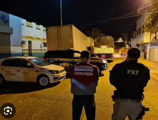 PRF e SEFAZ apreende dois caminhões com irregularidades em São Mamede