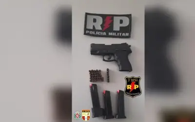 Em Patos: Polícia Militar prende homem por disparo de arma de fogo em via pública