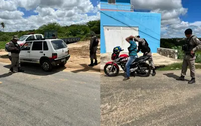 4ª Companhia realiza barreira policial, blitz e check points, em Desterro