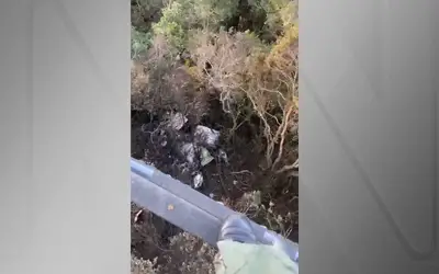 Localizados destroços de avião que caiu na Serra do Japi, em São Paulo