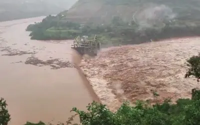 Barragem se rompe parcialmente no Rio Grande do Sul