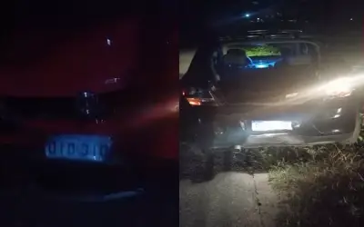 Dois jovens ficam feridos em colisão entre veículos na noite deste domingo (05), em Conceição